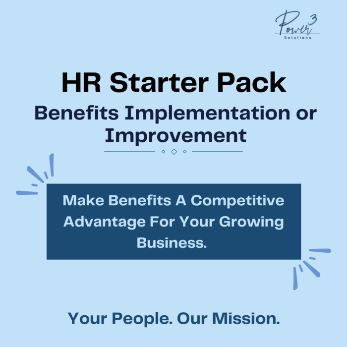 HR Starter Pack - Benefits Implementation or Improvement