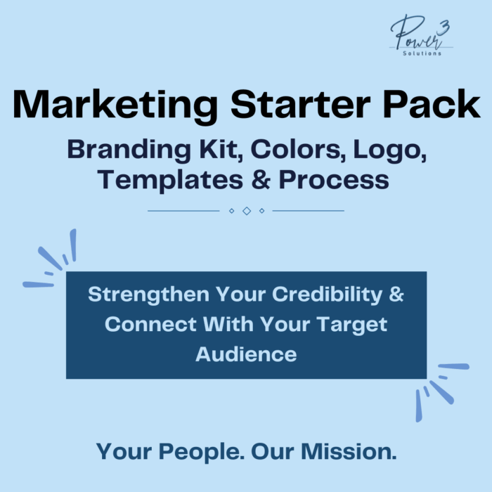 Marketing Starter Pack - Branding Kit, Templates, Tools, and Process